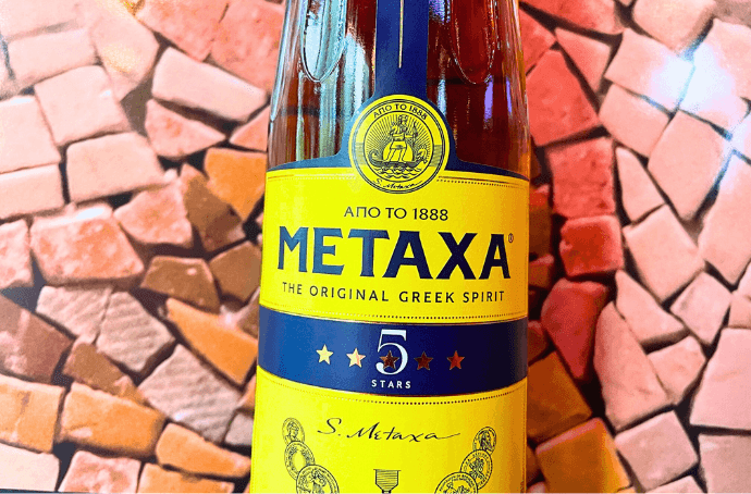 METAXA 5* ORIGINAL GREEK SPIRIT BRANDY 0.7L CLOSE-UP